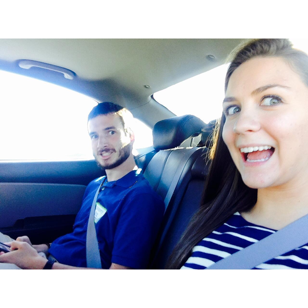 I think this was the point where these car photos became popular whenever we were on our way anywhere. Birthday Party in 2014