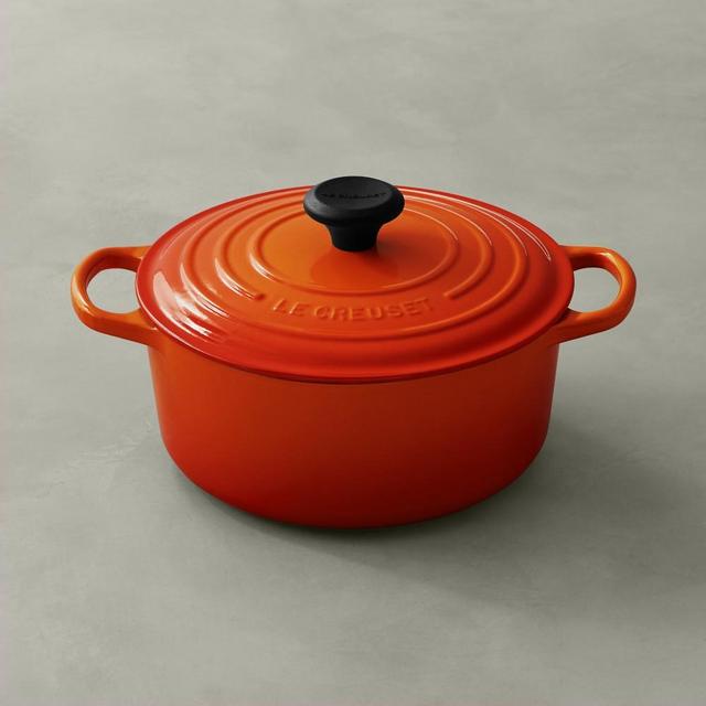 Le Creuset Signature Cast-Iron Round Dutch Oven, 4 1/2-Qt., Flame