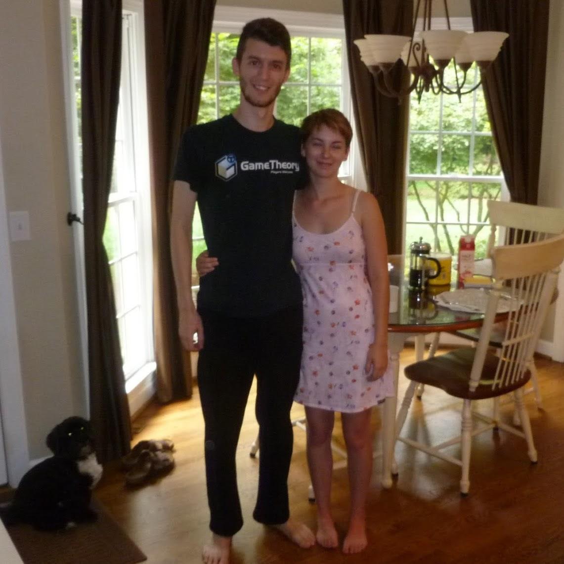 May 8, 2016: After breakfast at Kyle's parent's house.