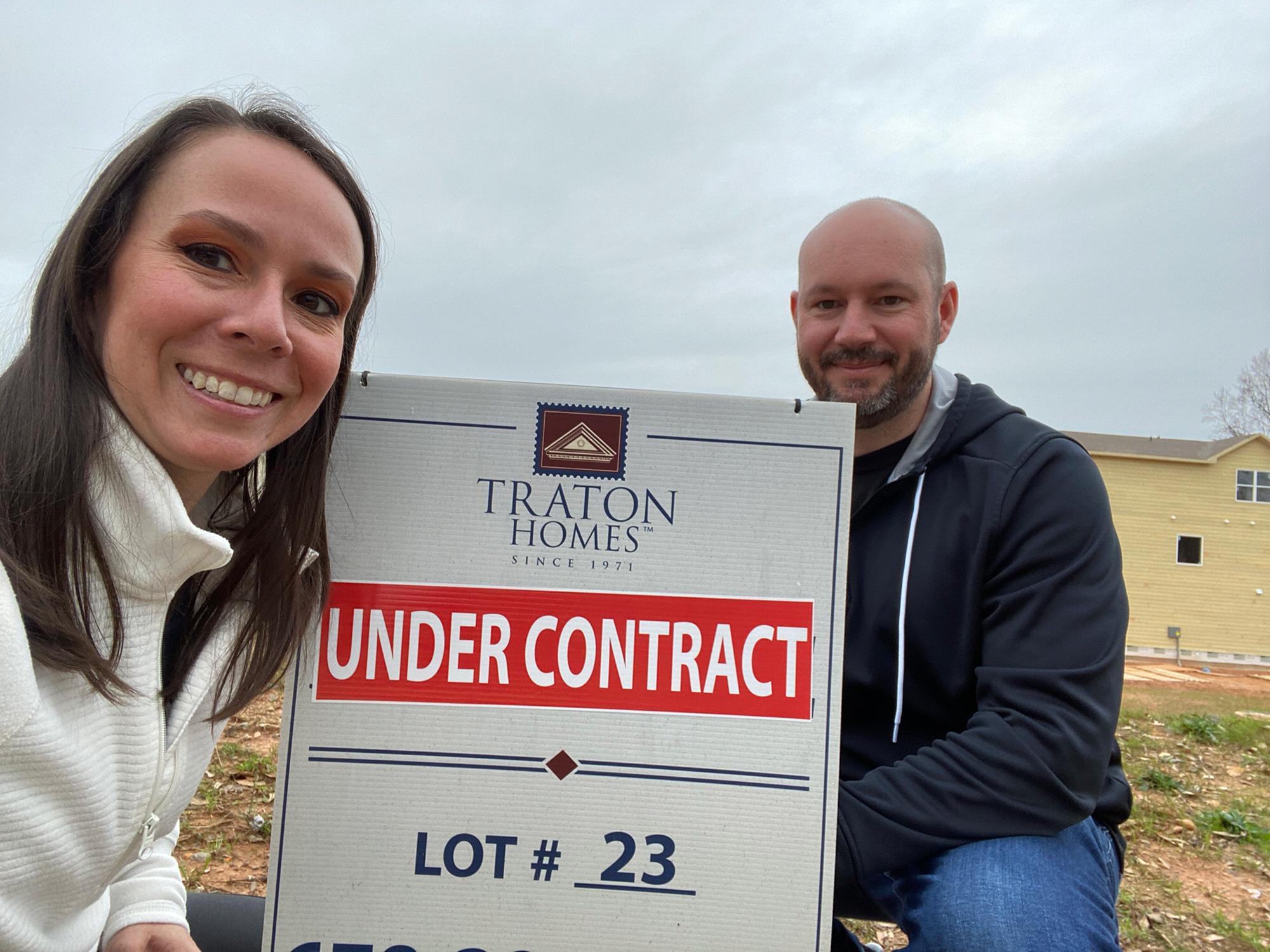 Our first house together, before we broke ground