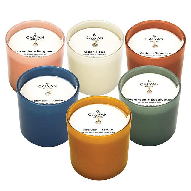 Calyan Wax Soy Wax Candle Gift Set | The Dignity Series Set of 6 Premium Scented Candles for The Home | 100% Soy Wax - 7oz Each | Candle Gifts for Women, Birthdays, Anniversary, Celebration