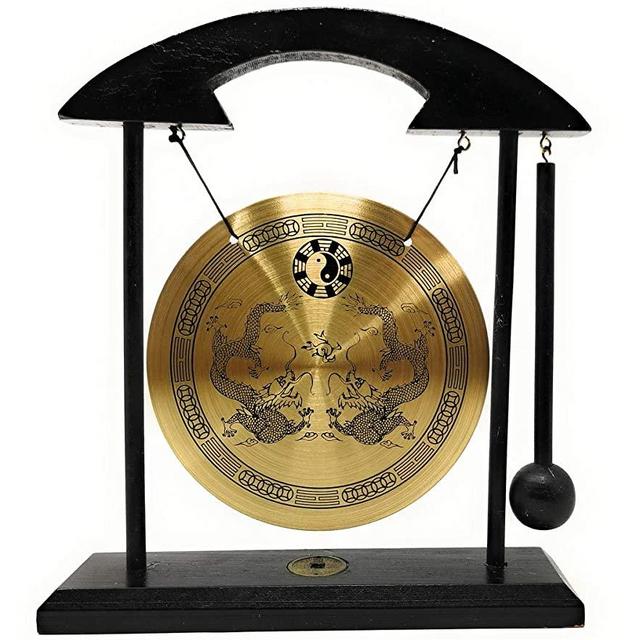 Zen Art Brass Feng Shui Desktop Gong by Asian Home