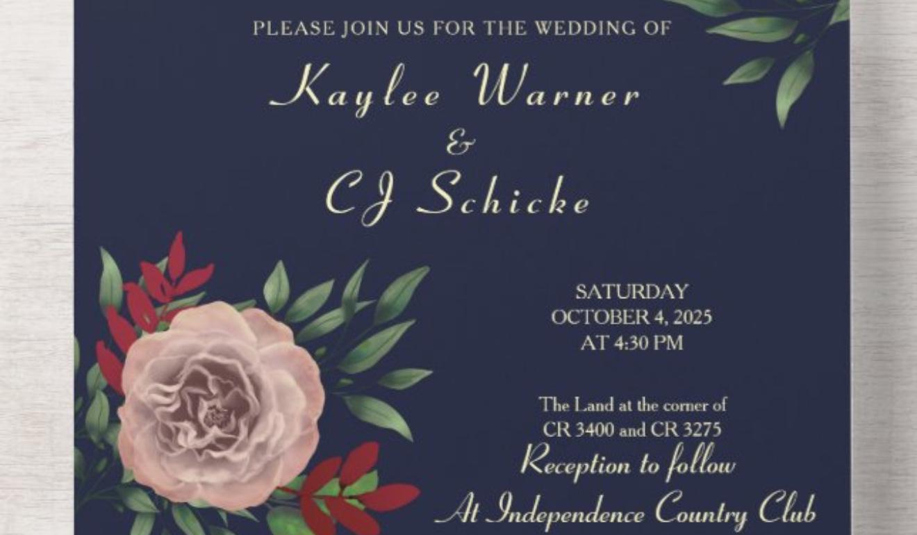 The Wedding Website of Kaylee Warner and CJ Schicke