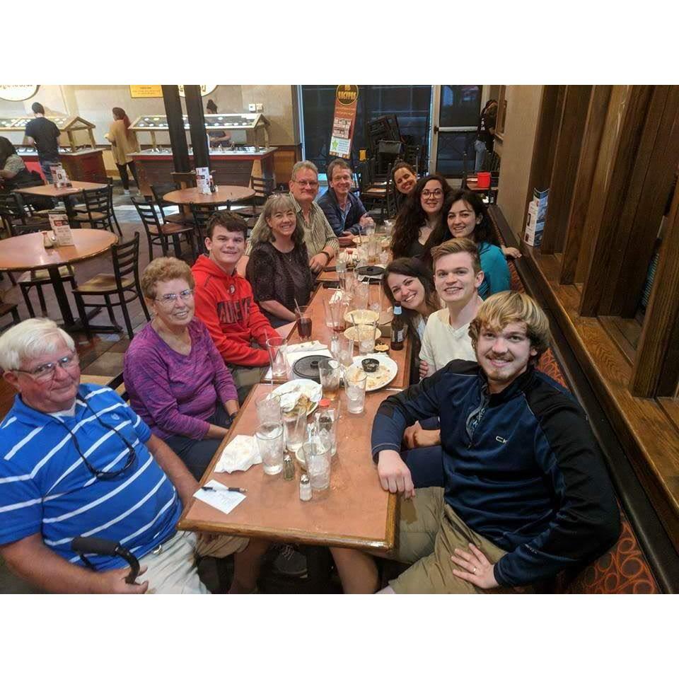 Piscuras and Logullos all met each other for the first time at Mary and Drew's OSU graduation