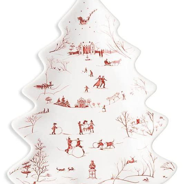 Juliska Country Estate Winter Frolic Ruby Small Tree Tray