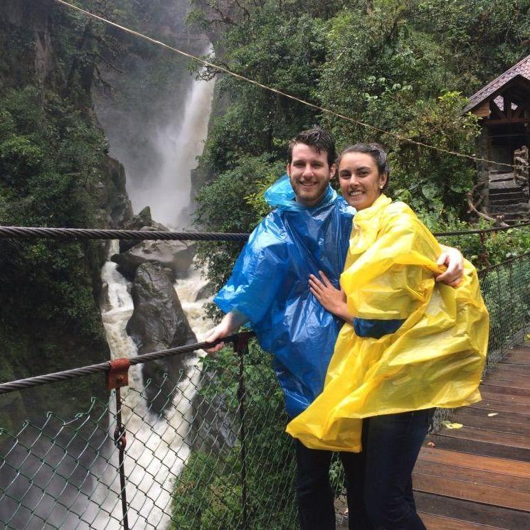 Hiking to the Pailon del Diablo Waterfall in Baños, Ecuador