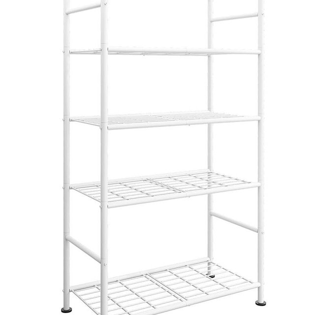 Sakugi Storage Shelves - 5 Tier Shelf Organizer, Heavy Duty Garage Shelving Unit with Leveling Feet, Stable Metal Shelves Organizer for Pantry, Kitchen and Closet, 33.0" W x 12.6" D x 72.0" H, White