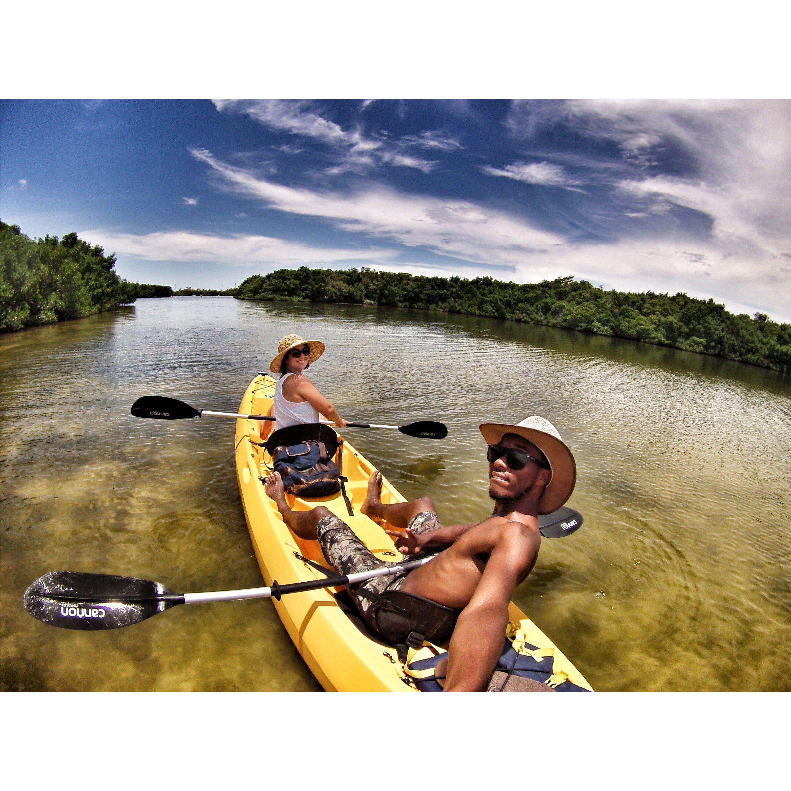 Kayaking at Fort Desoto, FL in 2016