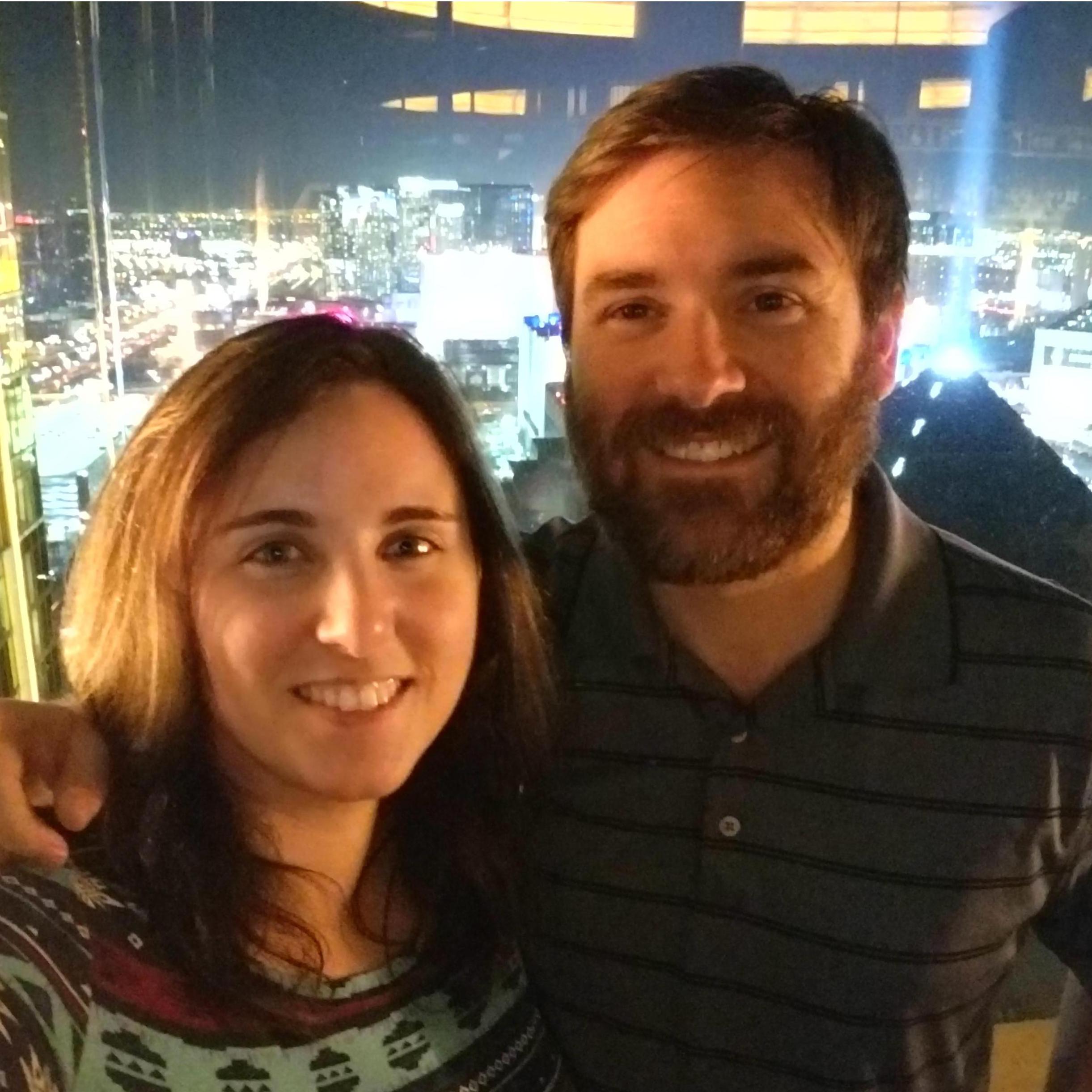 Our first of many trips to Las Vegas together.