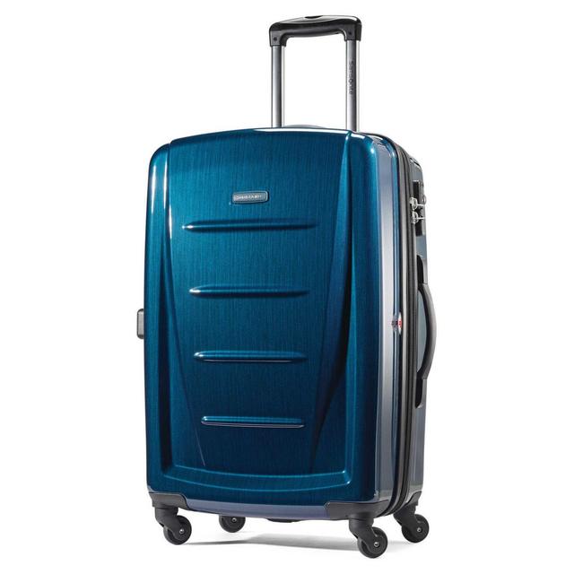 Samsonite® Winfield 2 24-Inch Hardside Spinner Checked Luggage in Deep Blue