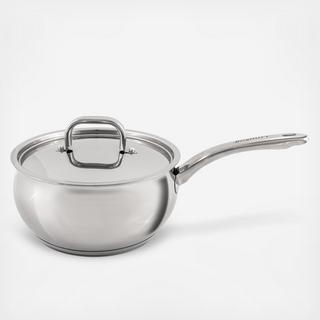 Belly Shape Sauce Pan with SS Lid