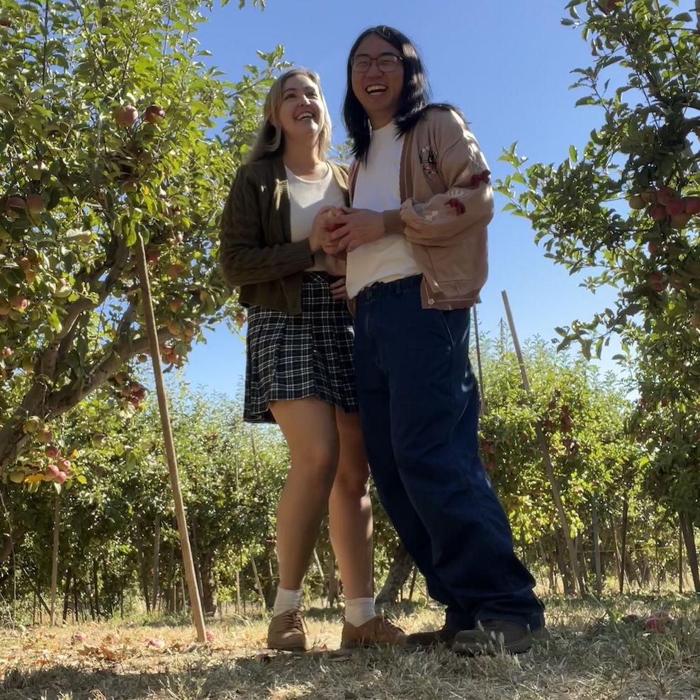 first apple picking