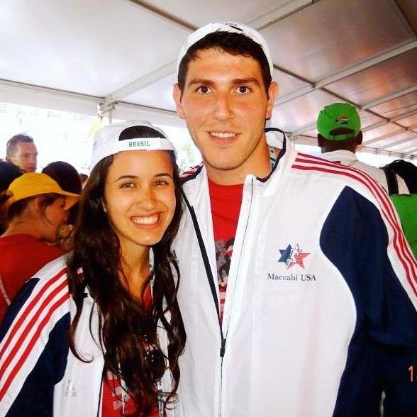18- year-old Daniel and Allison in first Maccabiah Games 2013.