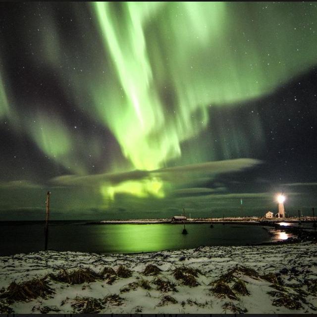 Iceland Adventure: Aurora Borealis viewing at Grótta Island Lighthouse
