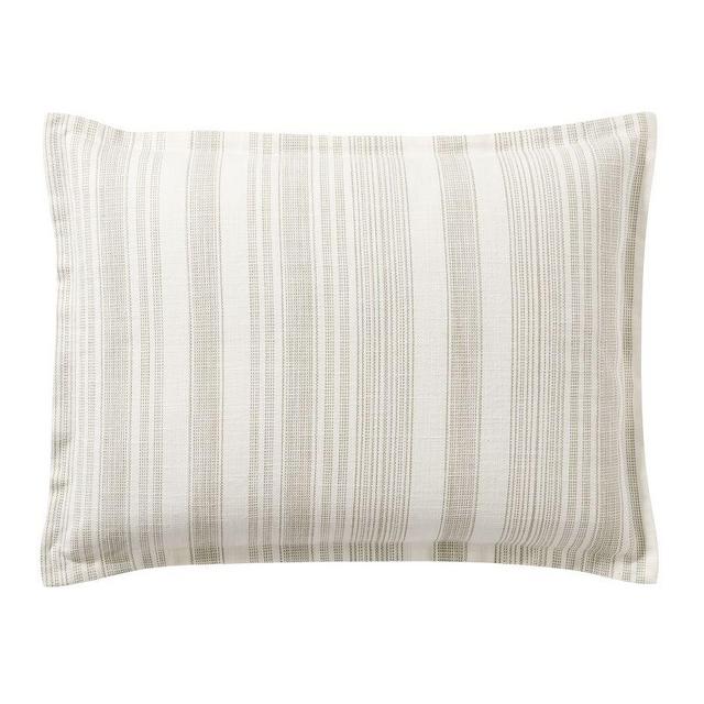 Taupe Hawthorn Stripe Sham, Standard