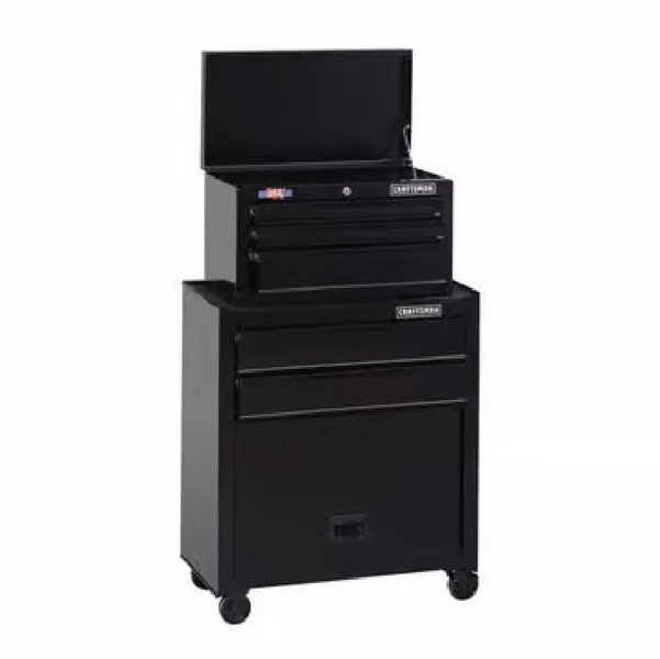 Craftsman 26.5 in. 5 drawer Steel Ball-Bearing Tool Center 45.5 in. H X 14 in. D