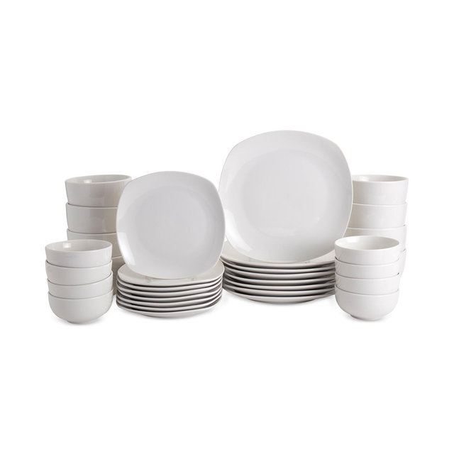 Haven Soft Square 32 Pc. Dinnerware Set, Service for 8
