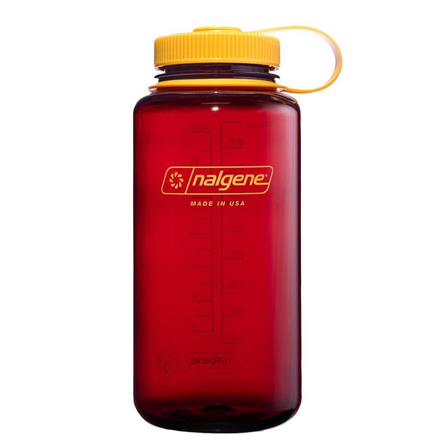 Nalgene Sustain Tritan BPA-Free Water Bottle Made with Material Derived From 50% Plastic Waste (using ISCC certified mass balance), 32 OZ, Wide Mouth