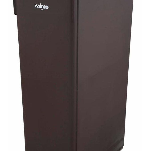 Winco Slender Trash Can, 23-Gallon, Brown