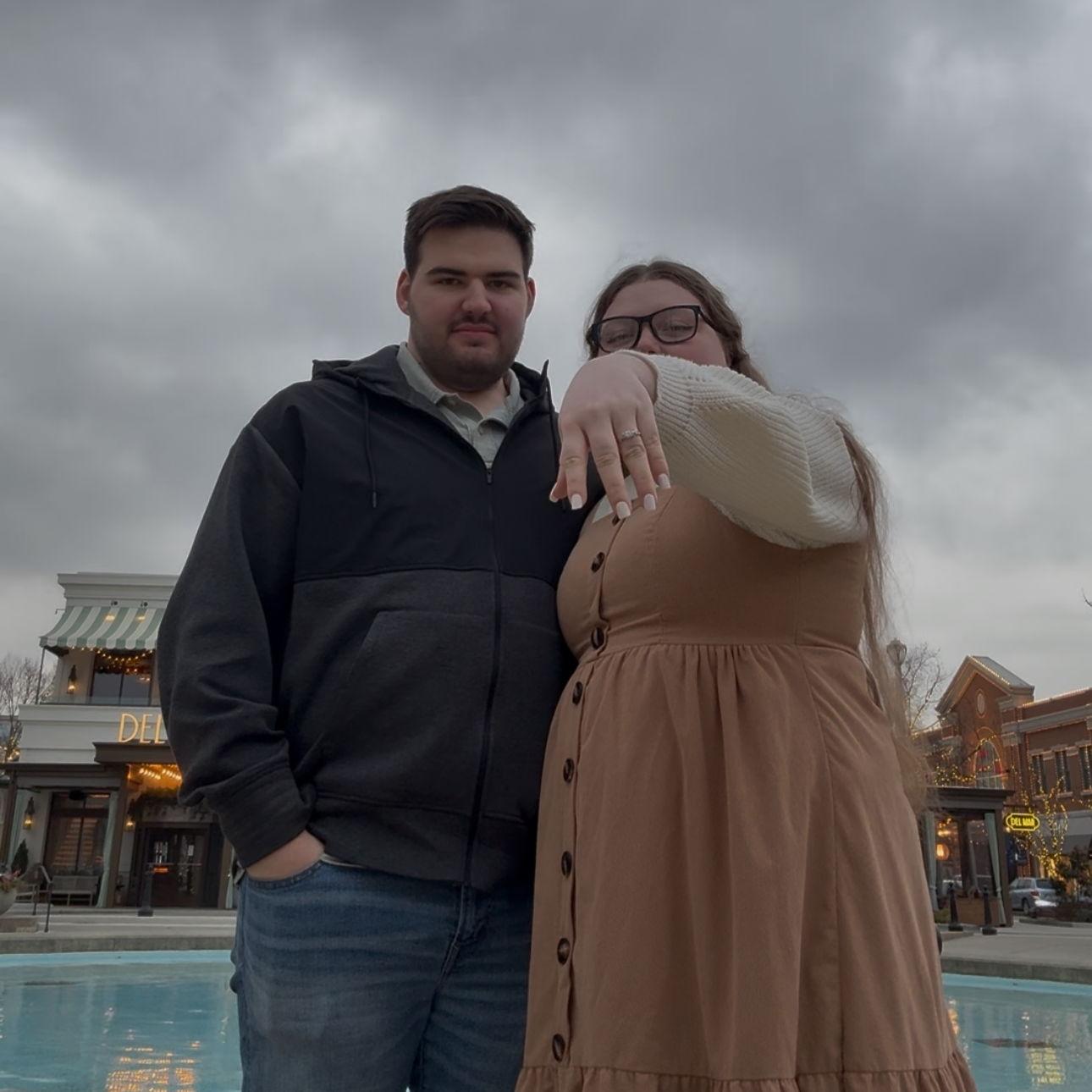 Engagement photos at Easton.