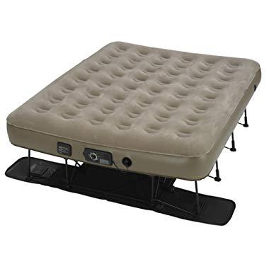 Insta-Bed Ez Queen Raised Air Mattress with NeverFlat