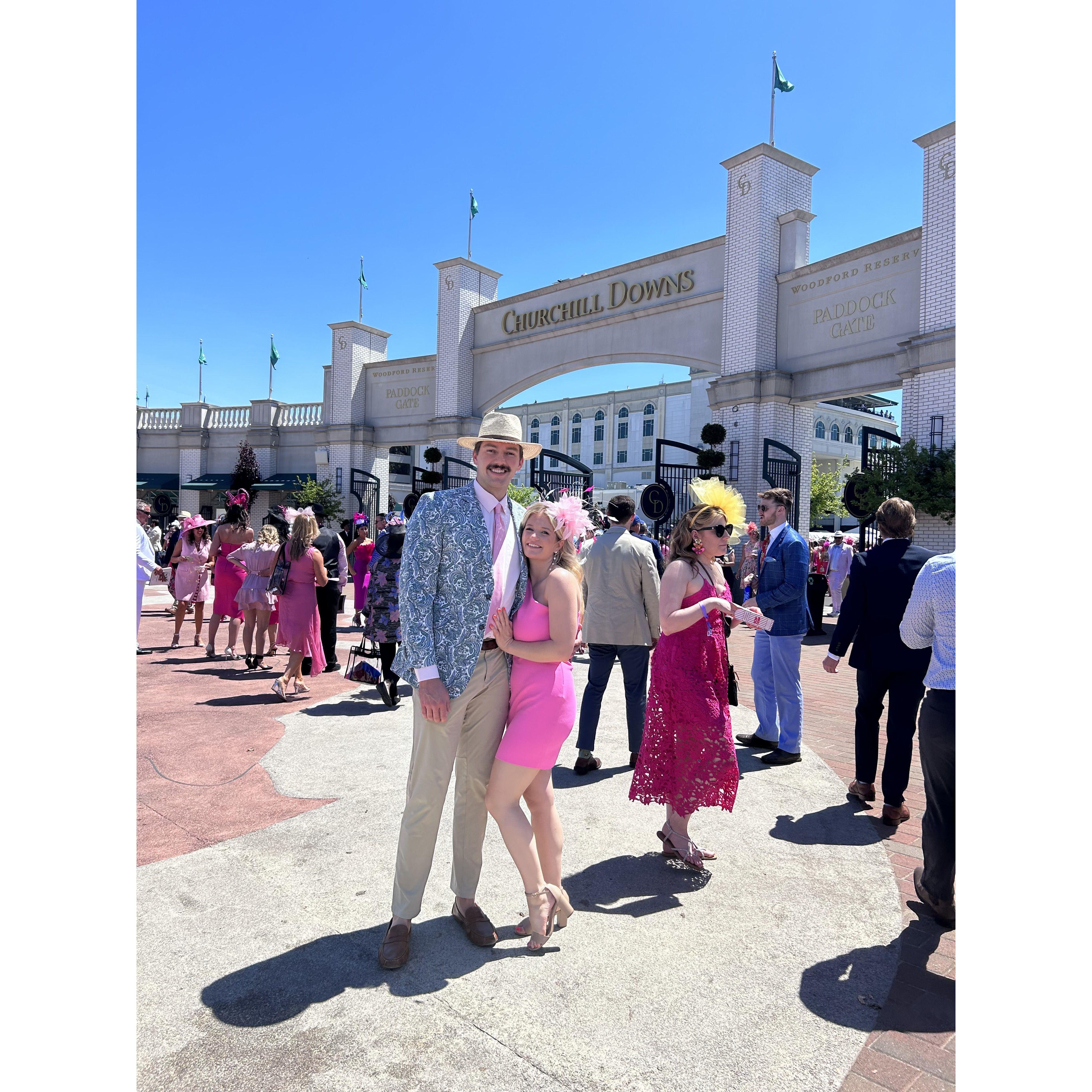 Brian's first experience at Churchill Downs for the Kentucky Oaks!