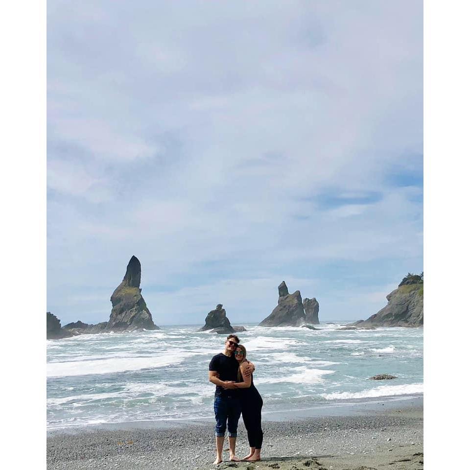 Rachel and Jeremy's first trip together. Washington coast. May 2019.