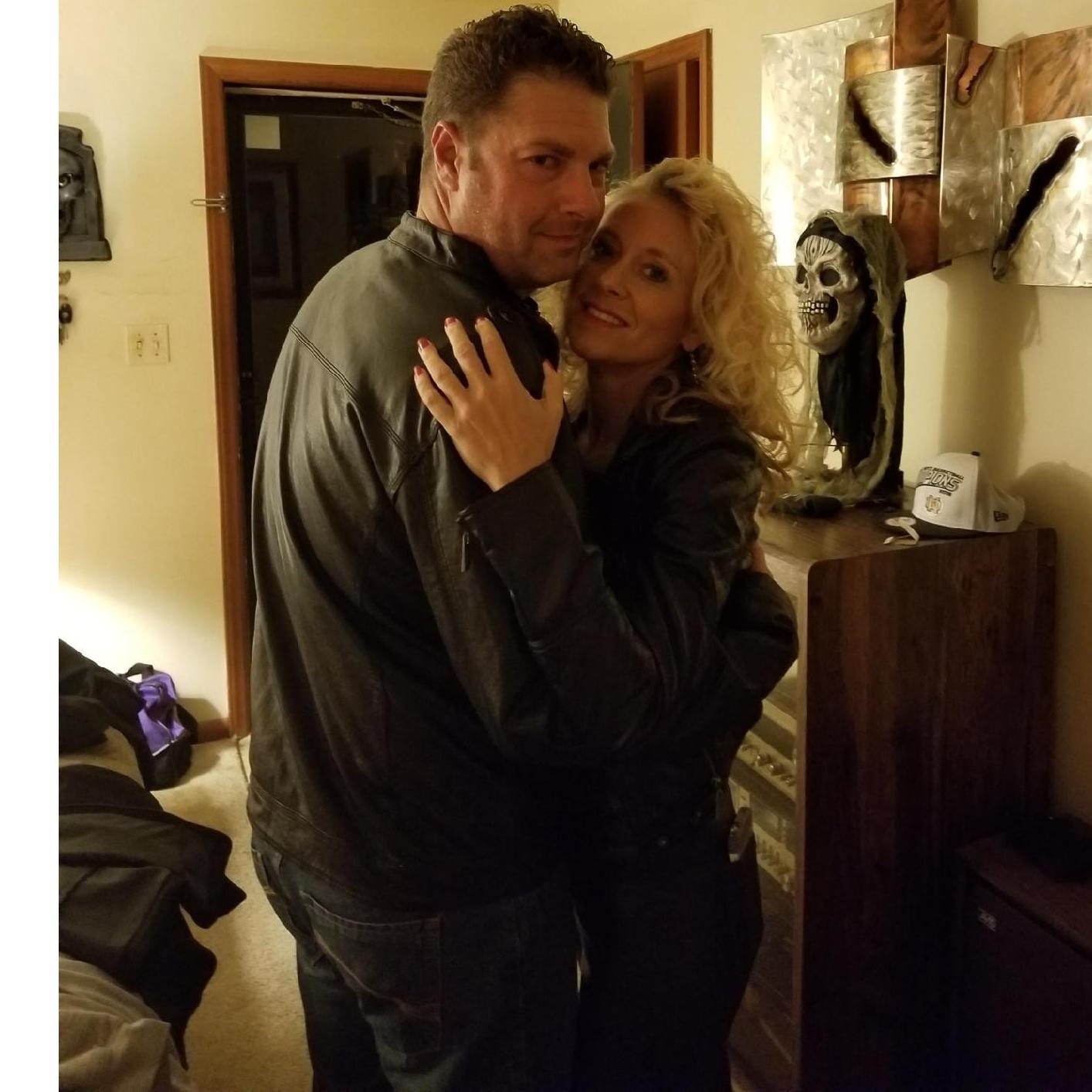 Danny & Sandy. We had a blast planning our first Halloween together,...not realizing what a big night it would end up being!