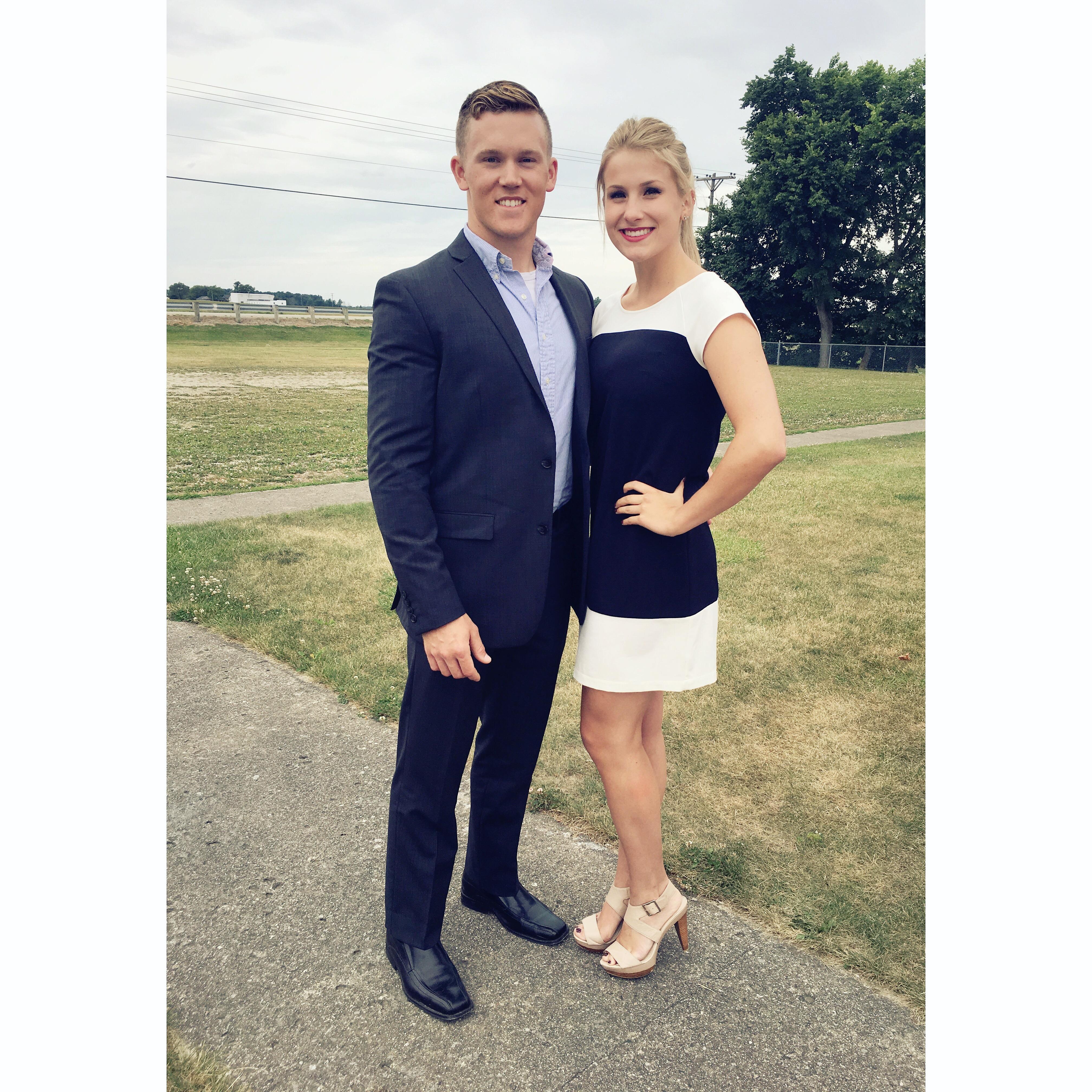 Attending one of our many friends' weddings - now it's our turn!