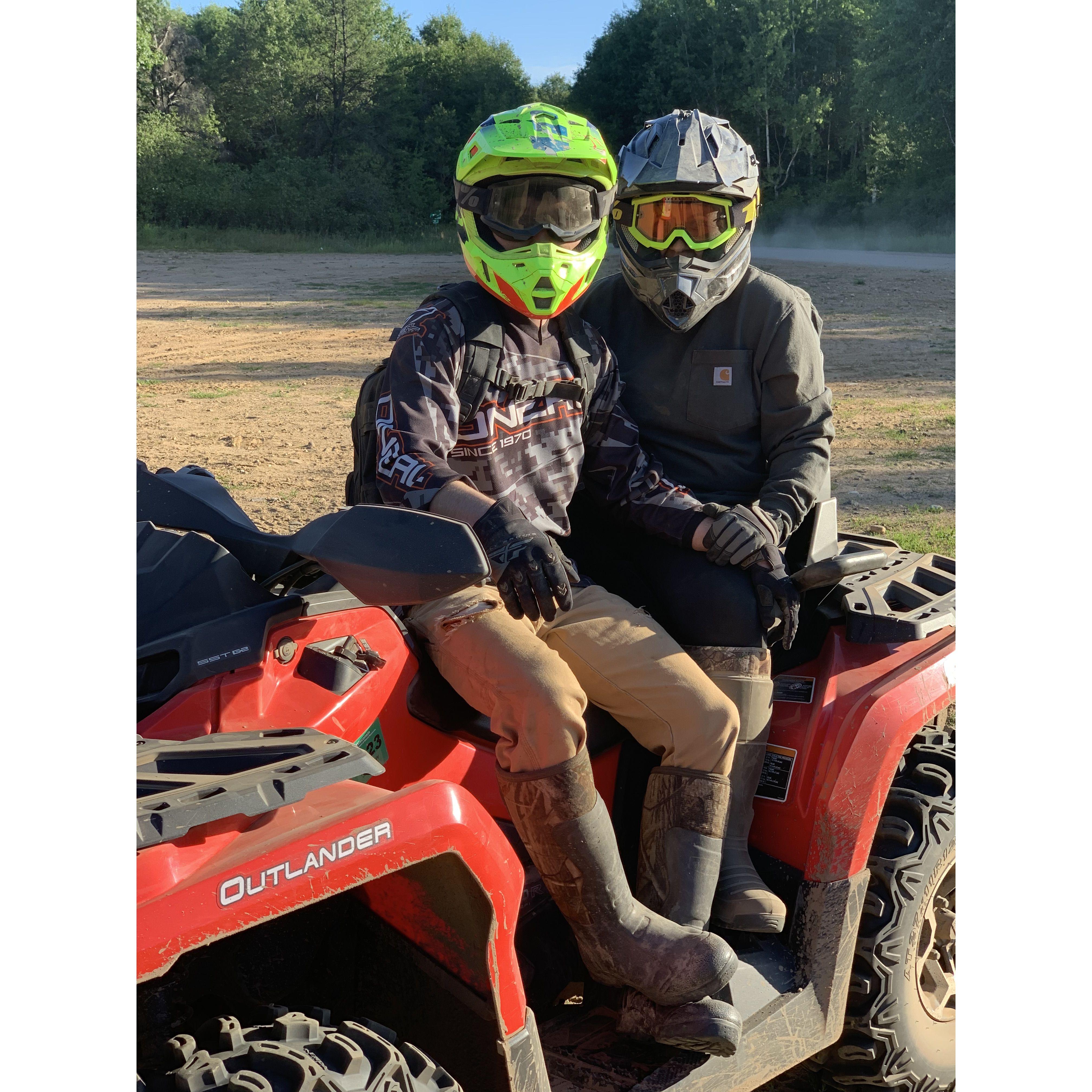 One of our four wheeling trips