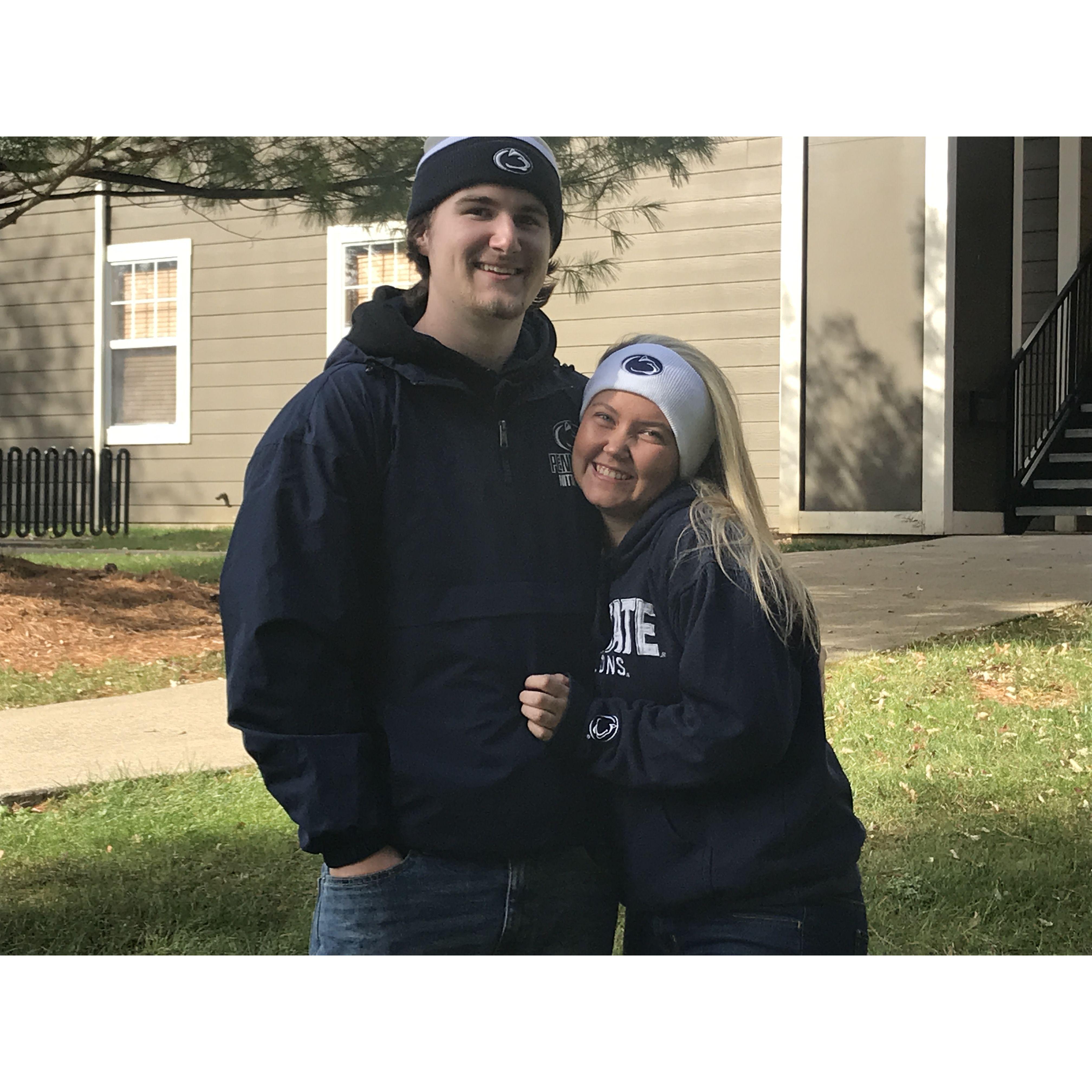 November 2017: 1st Penn State game together!