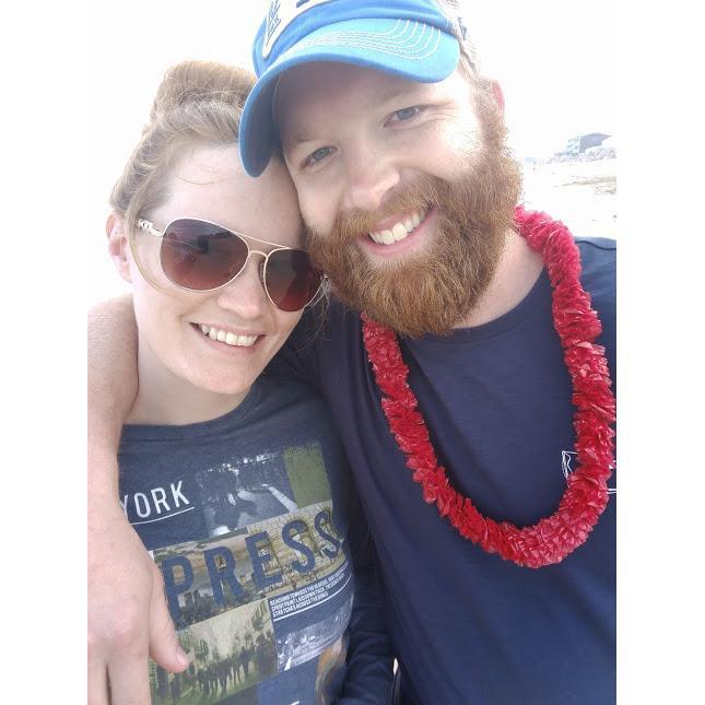 Selfie on the beach in Rhode Island!