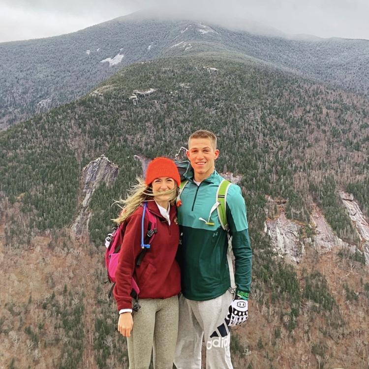 Our first date! We hiked Table Rock in Grafton Notch State Park in Maine.