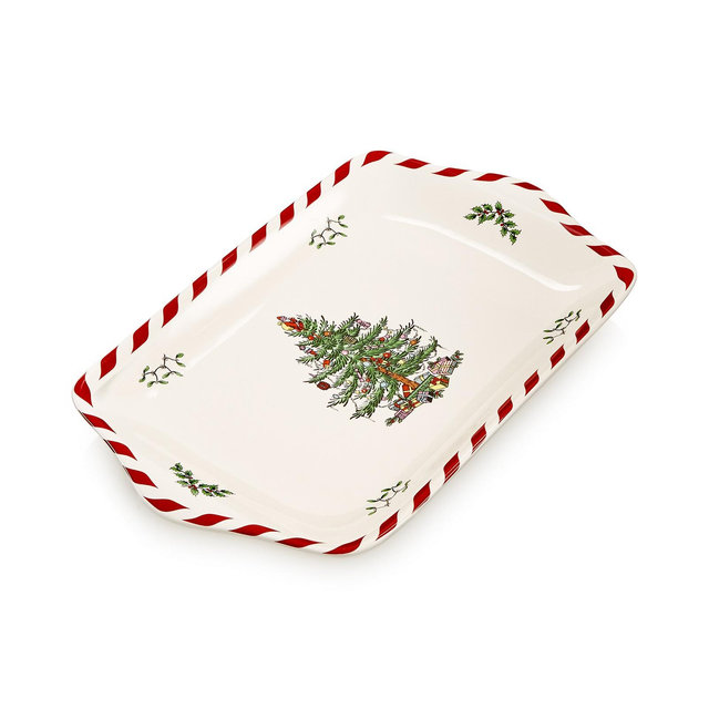 Spode Christmas Tree Dessert Tray