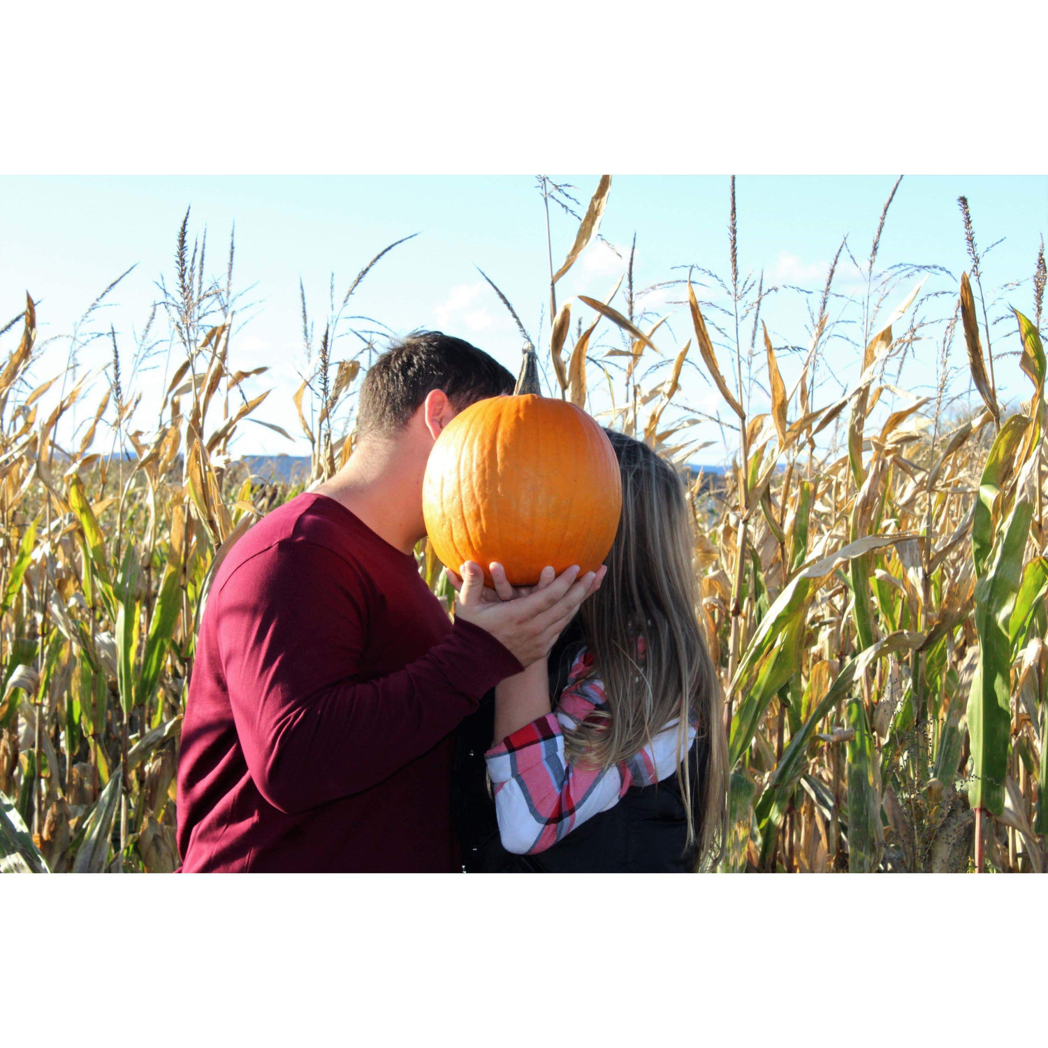 Pumpkin patch visit in college