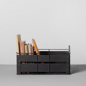 Metal Storage Bin Medium - Black - Hearth & Hand™ with Magnolia