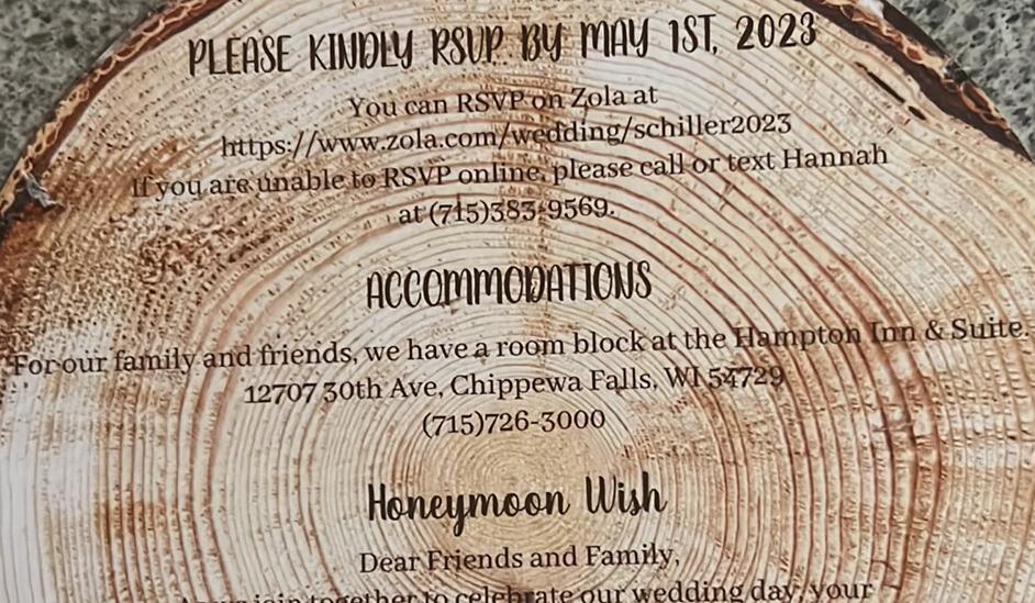 The Wedding Website of Hannah Larson and Jeremy Schiller