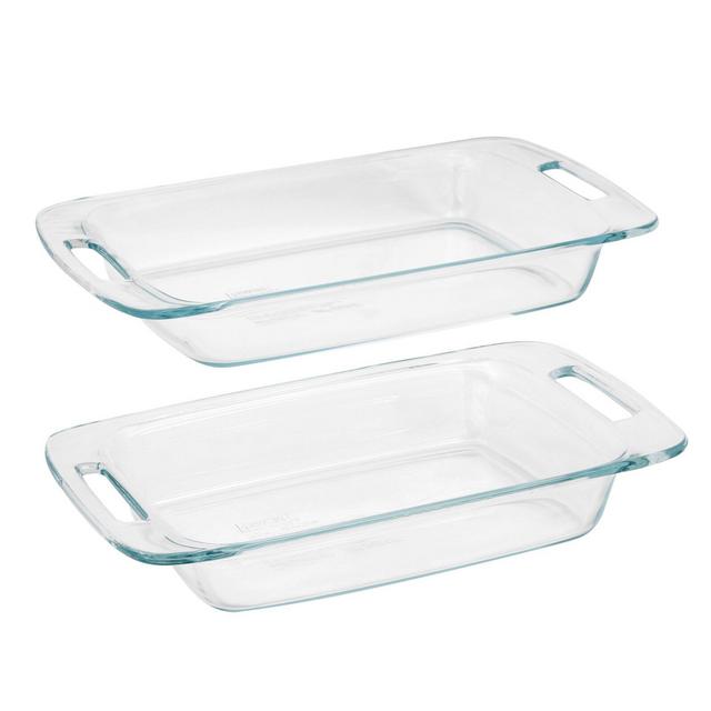 Pyrex Easy Grab 2 Piece Glass Rectangular Baking Dish Set