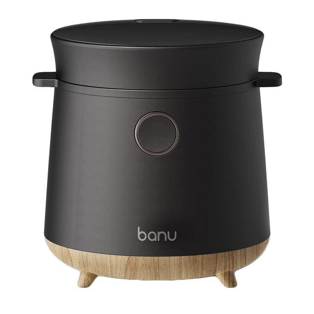 Banu Low Carb Rice Cooker - Digital Programmable, 3 Cups White Rice, 1 Cup Low Carb Rice, Reduce Sugar, One-Touch Cooking