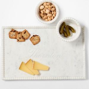 Beaded Marble Appetizer Serving Platter