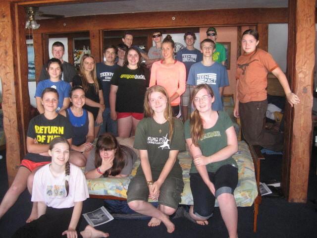 Anna and Ryan’s first youth group retreat together in 2013.