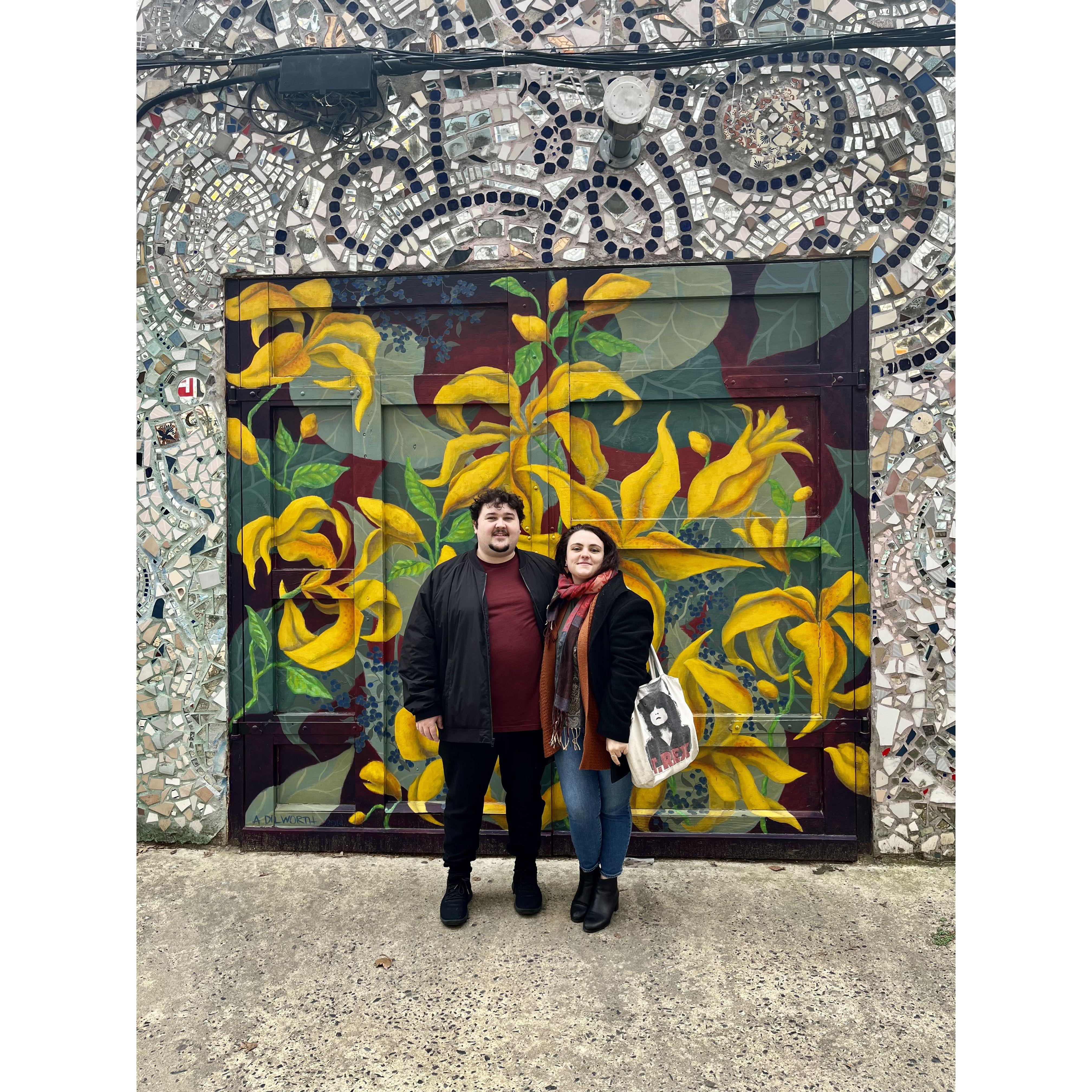 Just us being cute in Philadelphia!