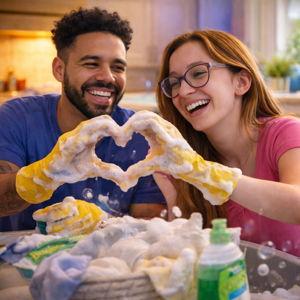 Detergente para manter o romance brilhando