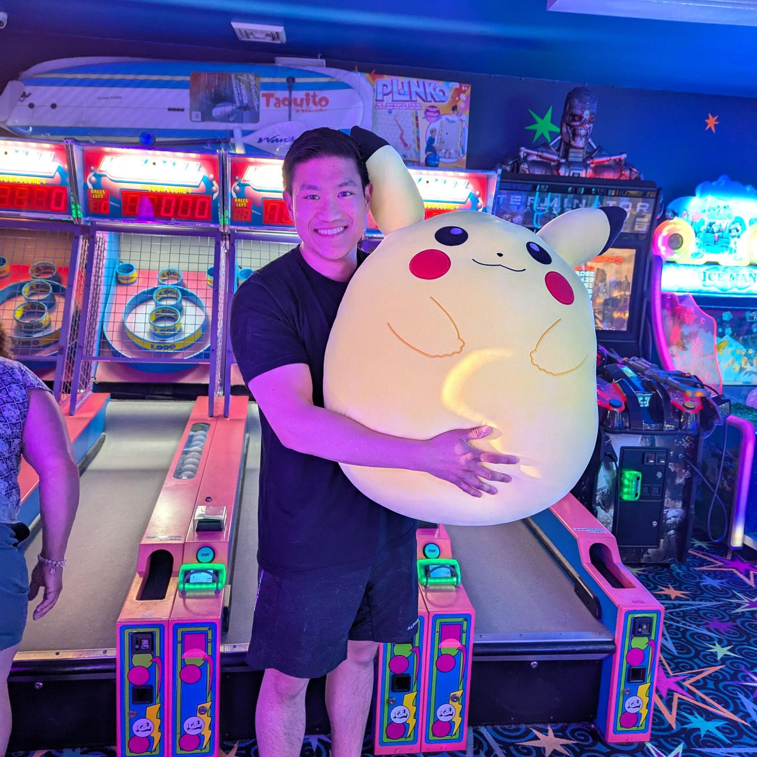 Joe's big win at the arcade!