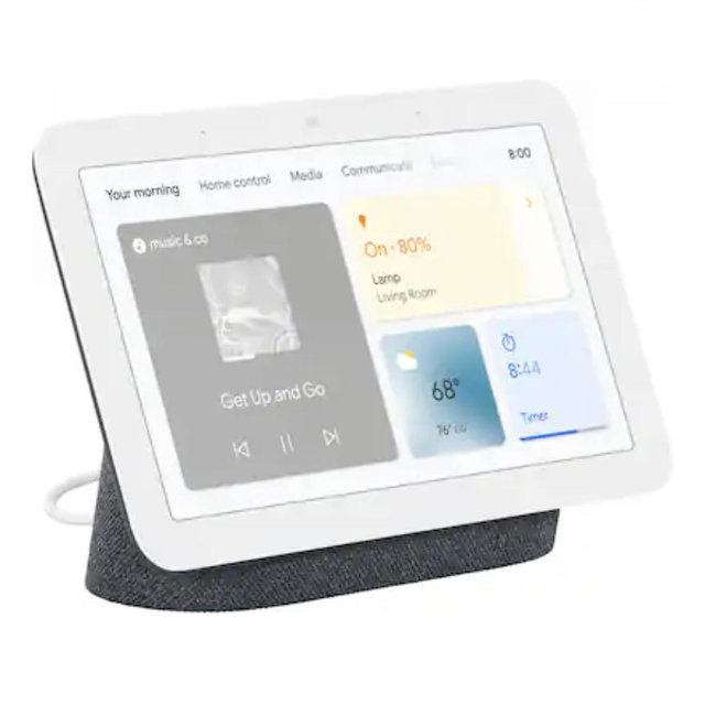 Nest Hub 7” Smart Touchscreen Display with Google Assistant (2nd Gen) - Charcoal
