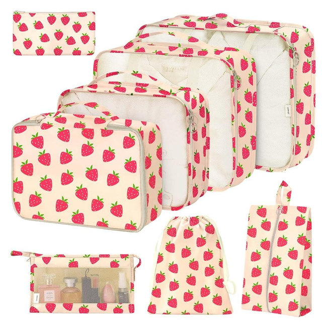 hatisan Packing Cubes for Suitcases,Packing Cubes with Shoe Bag, Cosmetics Bag, Clothing Bag, Accessories Bags Packing Cubes for Travel Luggage Organizer Women Men