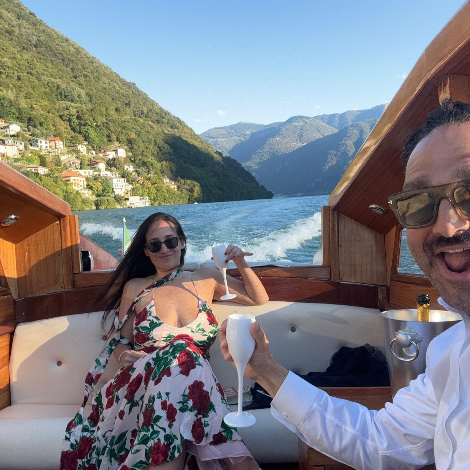 Lake Como on our way to Il Sereno