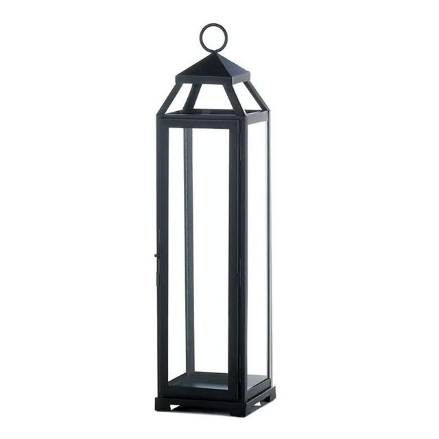Accent Plus 57072814 Lean & Sleek Extra Large Lantern, Black