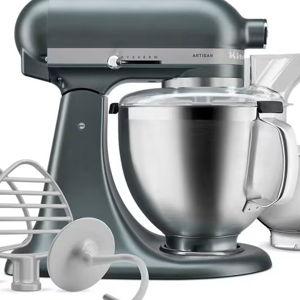 Artisan® Series 5 Quart Tilt-Head Stand Mixer with Premium Accessory Pack - Juniper | KitchenAid US