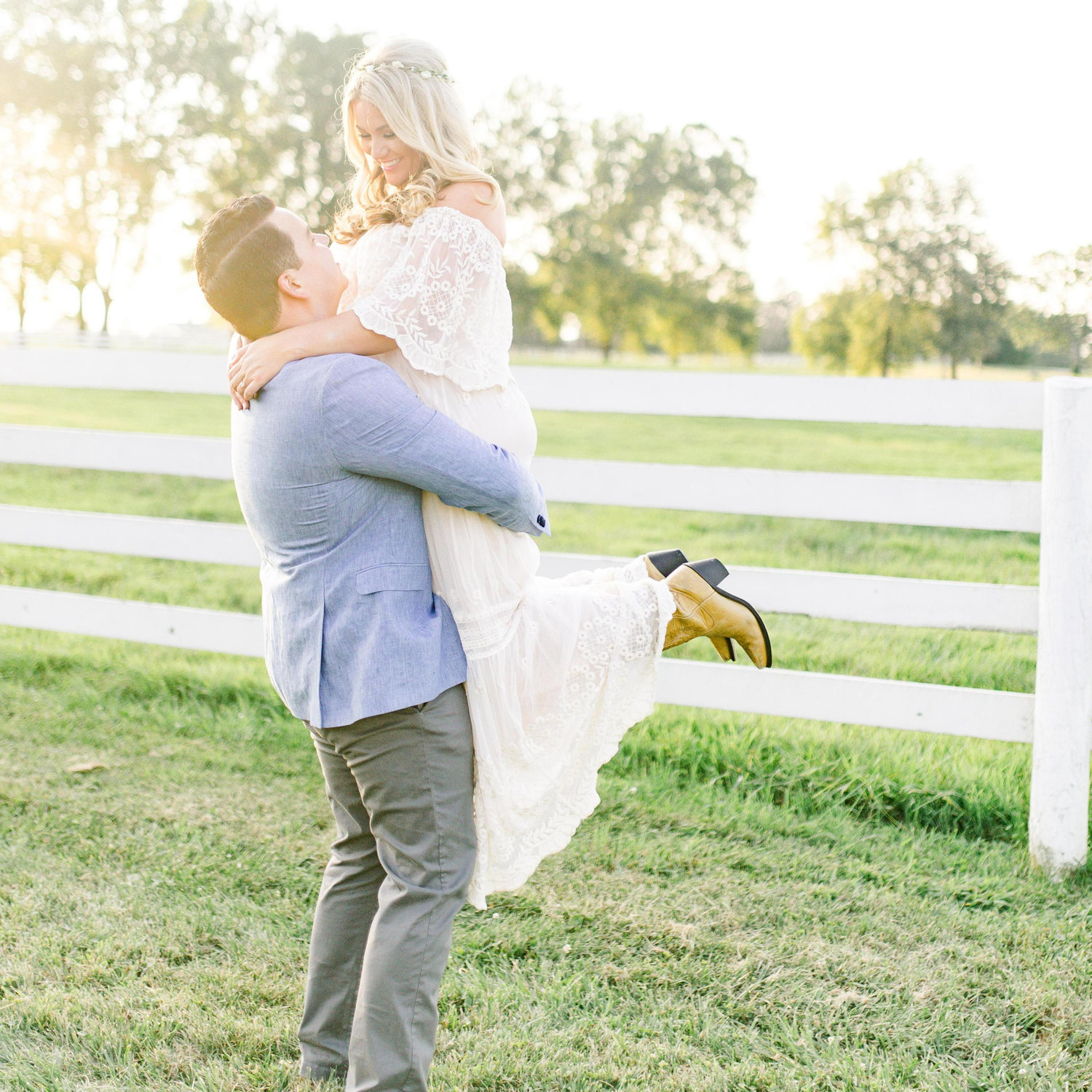Engagement Photos, Outside of Keeneland, Lexington, KY